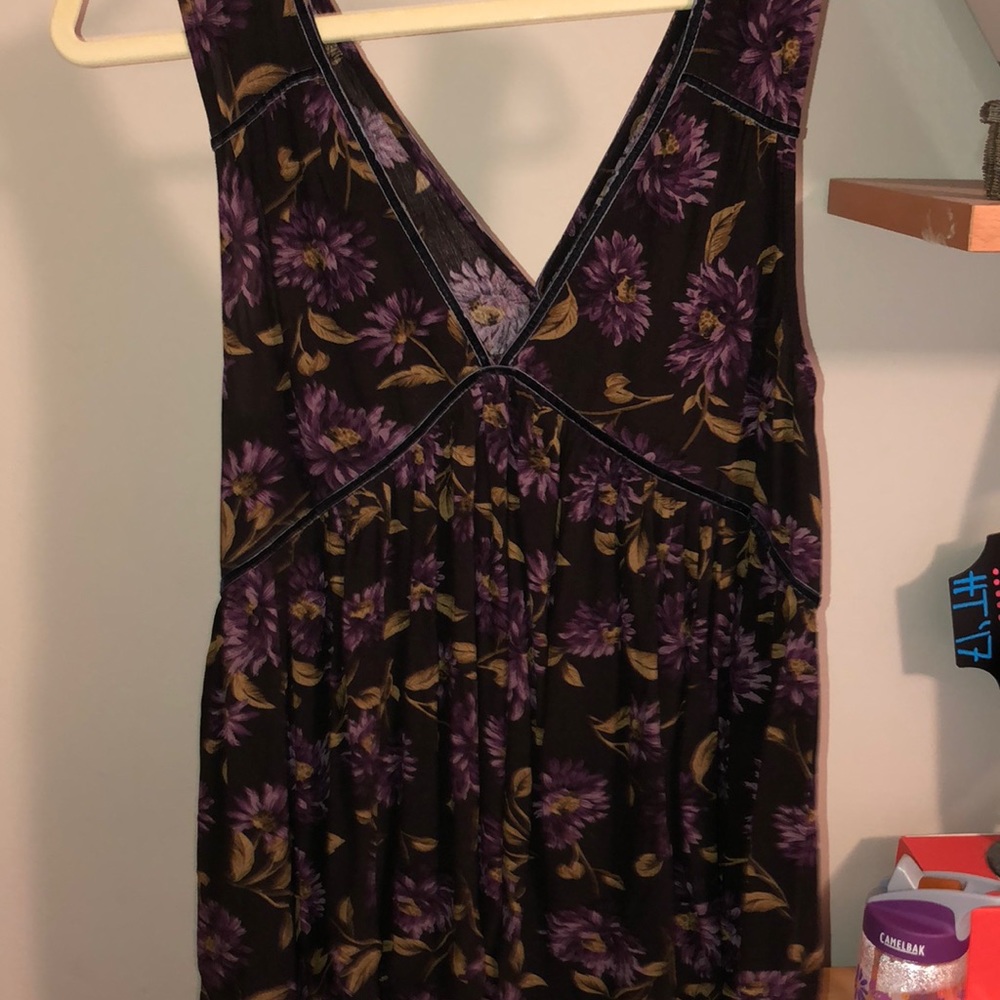 NWOT American Eagle Purple Floral Tank
